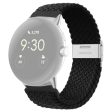 Nylon watch strap for Google Pixel Watch - Black Online now