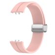 Samsung Galaxy Fit3 Replacement Wrist Band Soft Silicone Watch Band with Magnetic Folding Buckle - Pink Discount