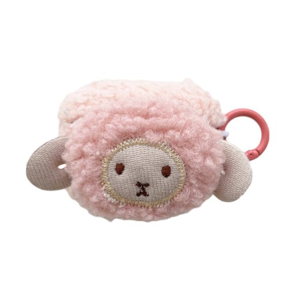 AirPods Pro cute sheep style case with buckle - Pink Online now