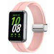 Samsung Galaxy Fit3 Replacement Wrist Band Soft Silicone Watch Band with Magnetic Folding Buckle - Pink Discount