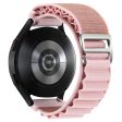 KALEBOL KLB-GSNL-001 Samsung Galaxy Watch6   Watch6 Classic Nylon Watch Band 20mm Wrist Strap - Pink Online Hot Sale