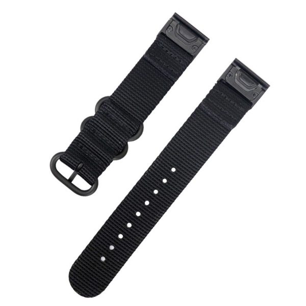 26mm nylon watch strap for Garmin watch - Black Online Sale