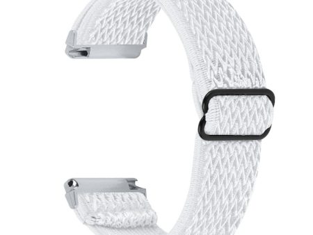 Garmin Vivomove Style   Garminmove Style 20mm Elastic Watch Strap Replacement Watchband - White Fashion