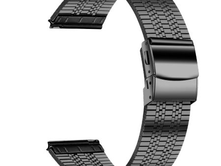 Huawei Watch GT Stainless Steel Watch Band Stylish 22mm Replacement Wrist Strap - Black Fashion