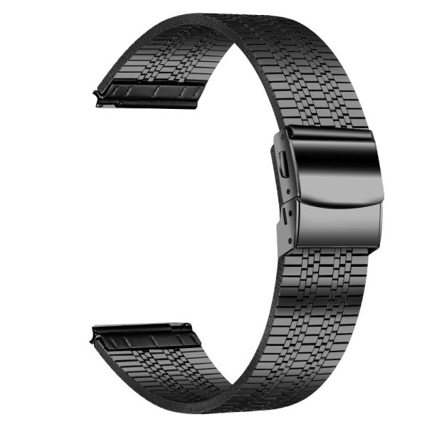 Huawei Watch GT Stainless Steel Watch Band Stylish 22mm Replacement Wrist Strap - Black Fashion