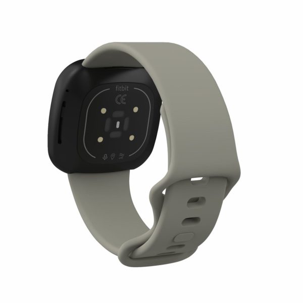 Fitbit Versa 3   Sense silicone watch band - Grey Size: S Online