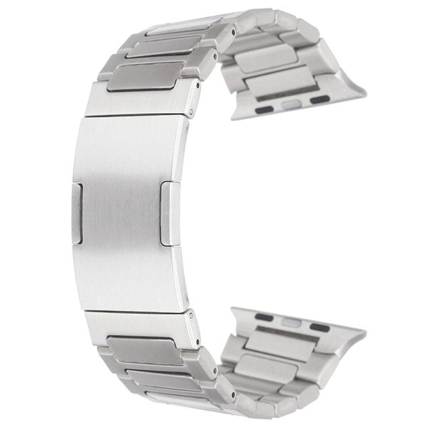 Apple Watch Series 49mm - 45mm - 44mm - 42mm Universal Watch Band Stainless Steel - Silver on Sale