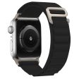 KALEBOL Apple Watch Series 41mm - 40mm - 38mm Universal Watch Strap Nylon Loop Band - Black Fashion