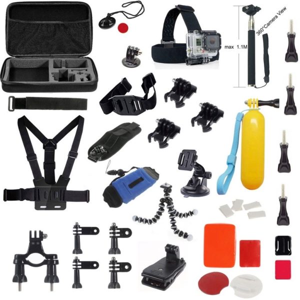 Basic GoPro Accessories Combo Kit with Headband for Action Cameras Hot on Sale