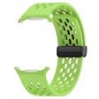 KALEBOL Samsung Galaxy Watch Ultra 47mm Silicone Band Magnetic Replacement Strap - Fluorescent Green Online