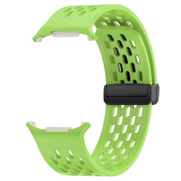 KALEBOL Samsung Galaxy Watch Ultra 47mm Silicone Band Magnetic Replacement Strap - Fluorescent Green Online