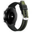 Samsung Galaxy Watch3 45mm   Huawei Watch GT 4 46mm Watch Strap 22mm Wrist Band - Green+Black For Sale