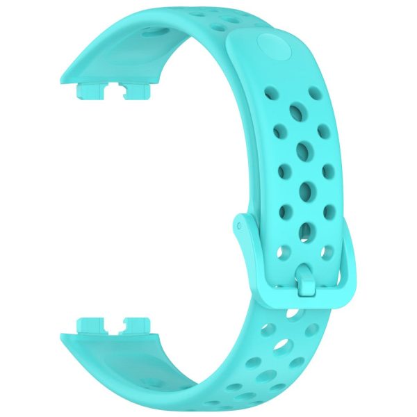 Huawei band 9   9 NFC   8   8 NFC Breathable Holes Replacement bandsilicone Watch Strap - Teal Online