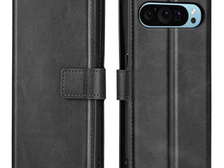 Wallet-style Google Pixel 9 leather case - Black Online