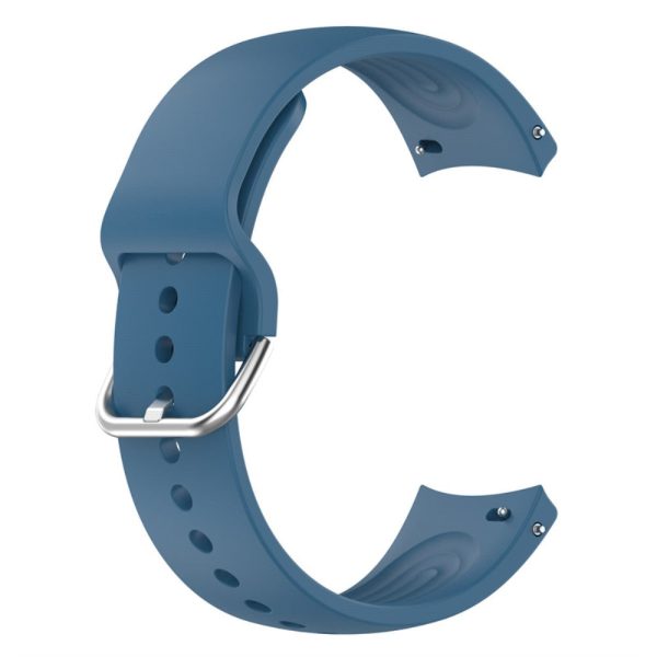 22mm Universal silicone watch strap with metal buckle - Dark Blue For Discount