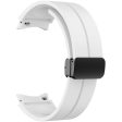 KALEBOL Samsung Galaxy Watch 20mm Silicone Watch Strap Magnetic Buckle - White Online