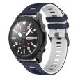 Samsung Galaxy Watch6 Classic 47mm 43mm   GarminActive 5 Flexible Band 20mm Dual Color Watch Strap - Midnight Blue+White Discount