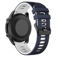 Samsung Galaxy Watch6 Classic 47mm 43mm   GarminActive 5 Flexible Band 20mm Dual Color Watch Strap - Midnight Blue+White Discount