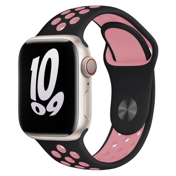 KALEBOL S   M Apple Watch Ultra 2 Ultra 49mm   Series 9 8 7 45mm   6 5 4 SE (2022) SE (2023) SE 44mm   3 2 1 42mm Strap - Black+Pink For Discount