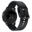 Samsung Galaxy Watch 5   4 silicone watch strap - Black Sale