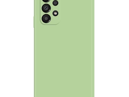 Beveled anti-drop rubberized cover for Samsung Galaxy A33 5G - Green For Sale