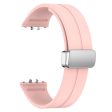 Samsung Galaxy Fit3 Replacement Wrist Band Soft Silicone Watch Band with Magnetic Folding Buckle - Pink Discount