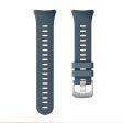 Garmin Forerunner 45S silicone silver buckle watch band - Titanium Grey Online Sale