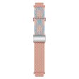 Huawei Watch GT 4 41mm Universal 18mm Watch Strap Woven Wrist Band with Silver Magnetic Buckle - Blue+Pink+Pink Fashion