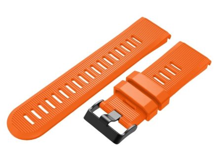 Garmin Fenix 5X Plus silicone watch band - Orange Fashion