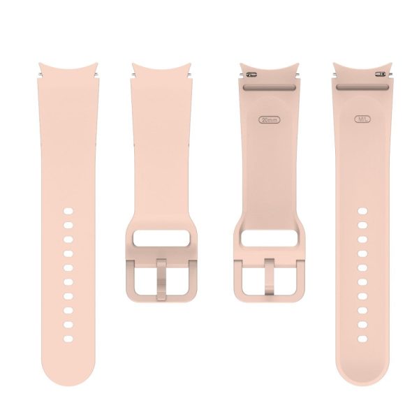 Samsung Galaxy Watch 5   4   3 simple silicone watch strap - Official Pink Online now