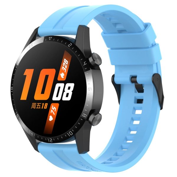 22mm Universal silicone watch strap - Sky Blue Online now