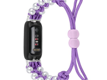 Fitbit Inspire 3 pear décor braid style strap - Purple Online now