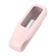 Fitbit Luxe silicone cover with clip holder - Pink Hot on Sale