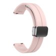 KALEBOL Garmin Lily 2 Watch Strap Magnetic Buckle Silicone Wrist Band - Pink+Black Buckle Online Sale