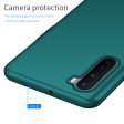 Anti-scratch PC Case for OnePlus Nord, Slim Fit Comfortable Touch Feeling Solid Color Cell Phone Back Cover - Green Online