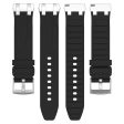 Garmin   Samsung 20mm Universal Smartwatch Strap Silicone Replacement Wrist Band - Black Online now