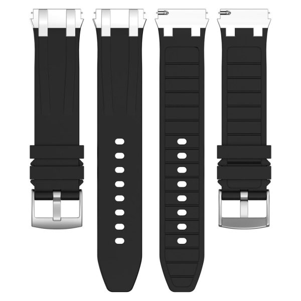 Garmin   Samsung 20mm Universal Smartwatch Strap Silicone Replacement Wrist Band - Black Online now