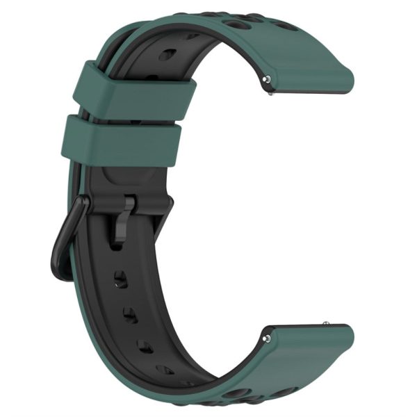 22mm Universal silicone watch strap - Olive Green   Black For Cheap