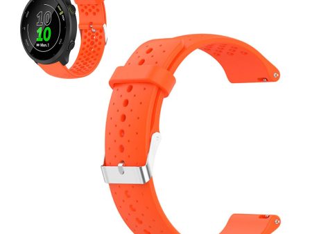 Garmin Forerunner 158   55 breathable silicone watch strap - Orange For Cheap