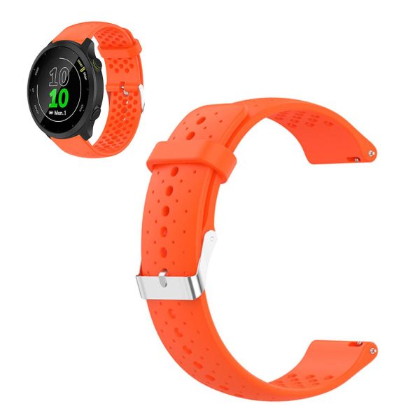 Garmin Forerunner 158   55 breathable silicone watch strap - Orange For Cheap