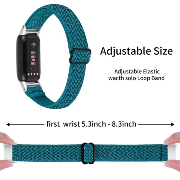 Fitbit Luxe nylon elastic watch strap - Azurite Online