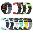 24mm dual-layer silicone watch band for Garmin Forerunner device - Black   Grey For Discount