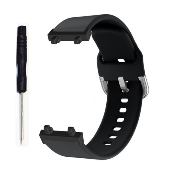 Amazfit T-Rex 2 flexible silicone watch strap - Black For Discount