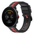 Polar Grit X Pro   X   Vantage M2   M silicone watch strap - Black   Red on Sale