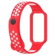 Amazfit Band 7 dual color silicone watch strap - Red   White Cheap