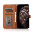 Color Splicing Leather Wallet Stand Mobile Phone Protection Cover Shell with Lanyard for Samsung Galaxy S10e - Black Brown Online