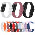 Fitbit Luxe simple silicone watch strap - White   Size: L Cheap