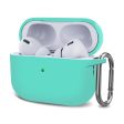 AirPods Pro 2 silicone case with buckle - Mint Green Sale