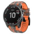 22mm silicone watch strap for Garmin and Coros watch - Camouflage Orange Online Hot Sale