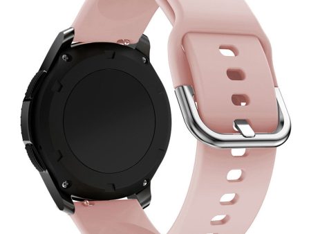 KALEBOL KLB-SXKGJ-001 18mm Universal Smartwatch Strap Silicone Replacement Wrist Band - Pink Sale